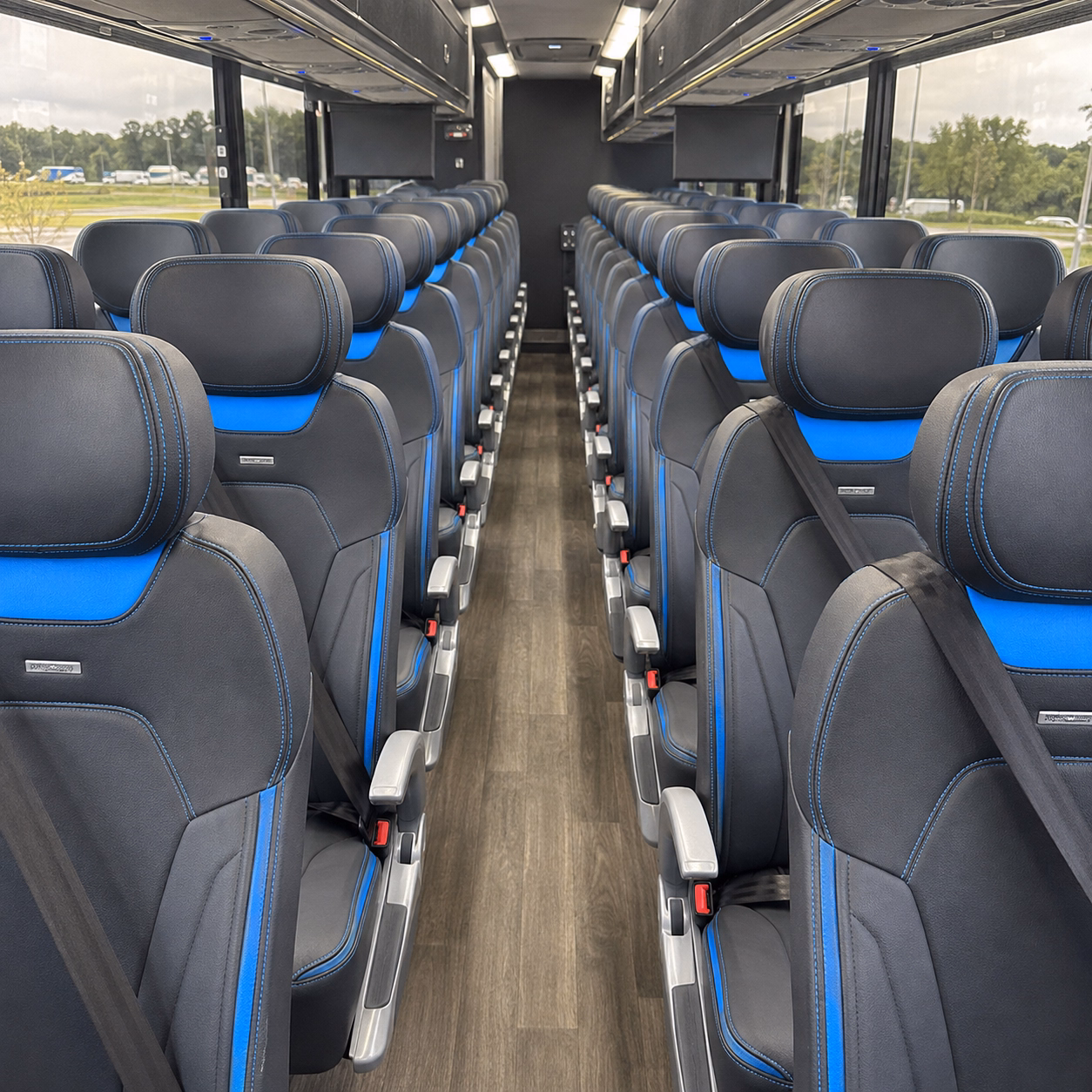 new haven charter bus inside
