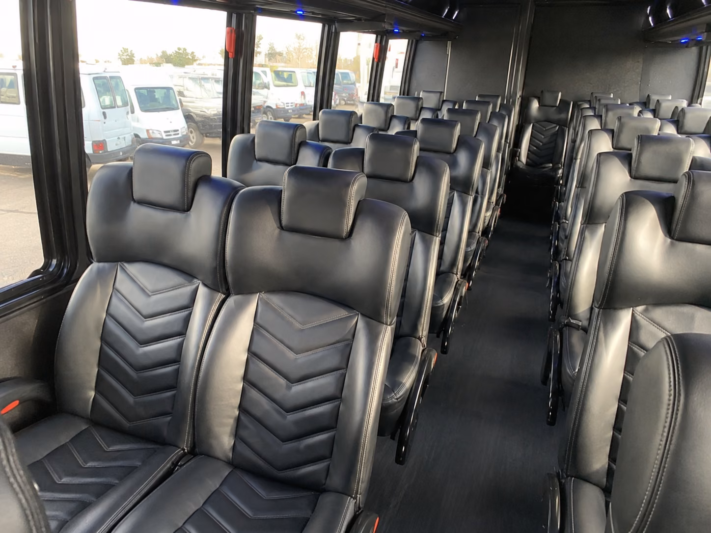 new haven sporting event transportation onboard seating